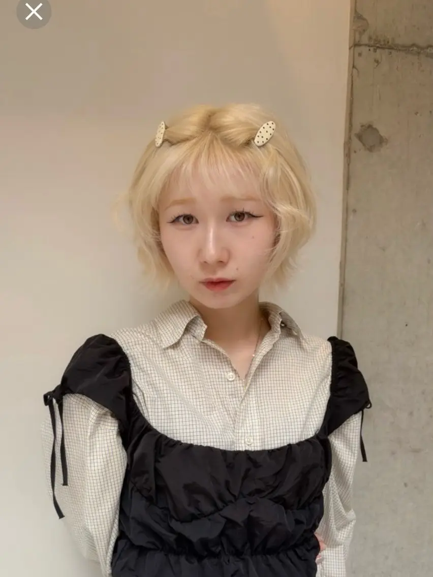 ショート カラー カット ヘアカラー トリートメント 🌝ぷる艶ハイトーン 柔らかヘア🍅まあやのヘアスタイル