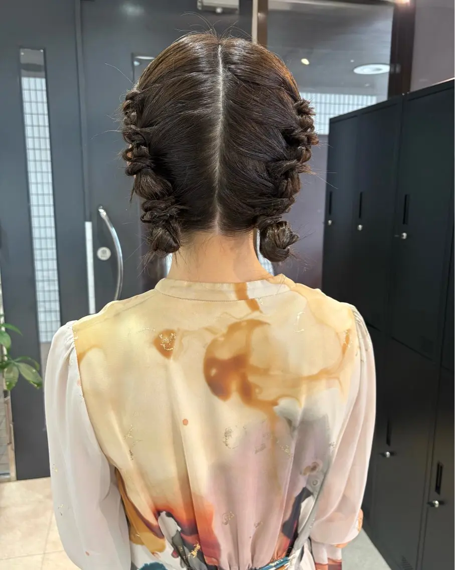 ミディアム ヘアアレンジ ヘアセット SHICUNE /ミホのヘアスタイル