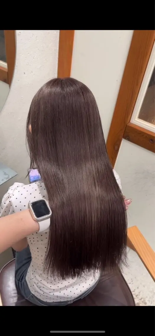 カラー ブラウンカラー ピンクカラー ヘアカラー トリートメント 北川 茉奈のヘアスタイル