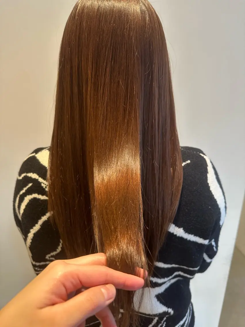 ロング カラー カット ヘアカラー トリートメント いまじゅく あおいのヘアスタイル