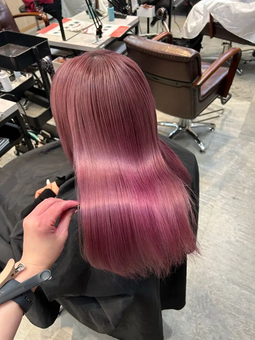 カラー カット ヘアカラー トリートメント 愛されハイトーン 🍓YURINAのヘアスタイル