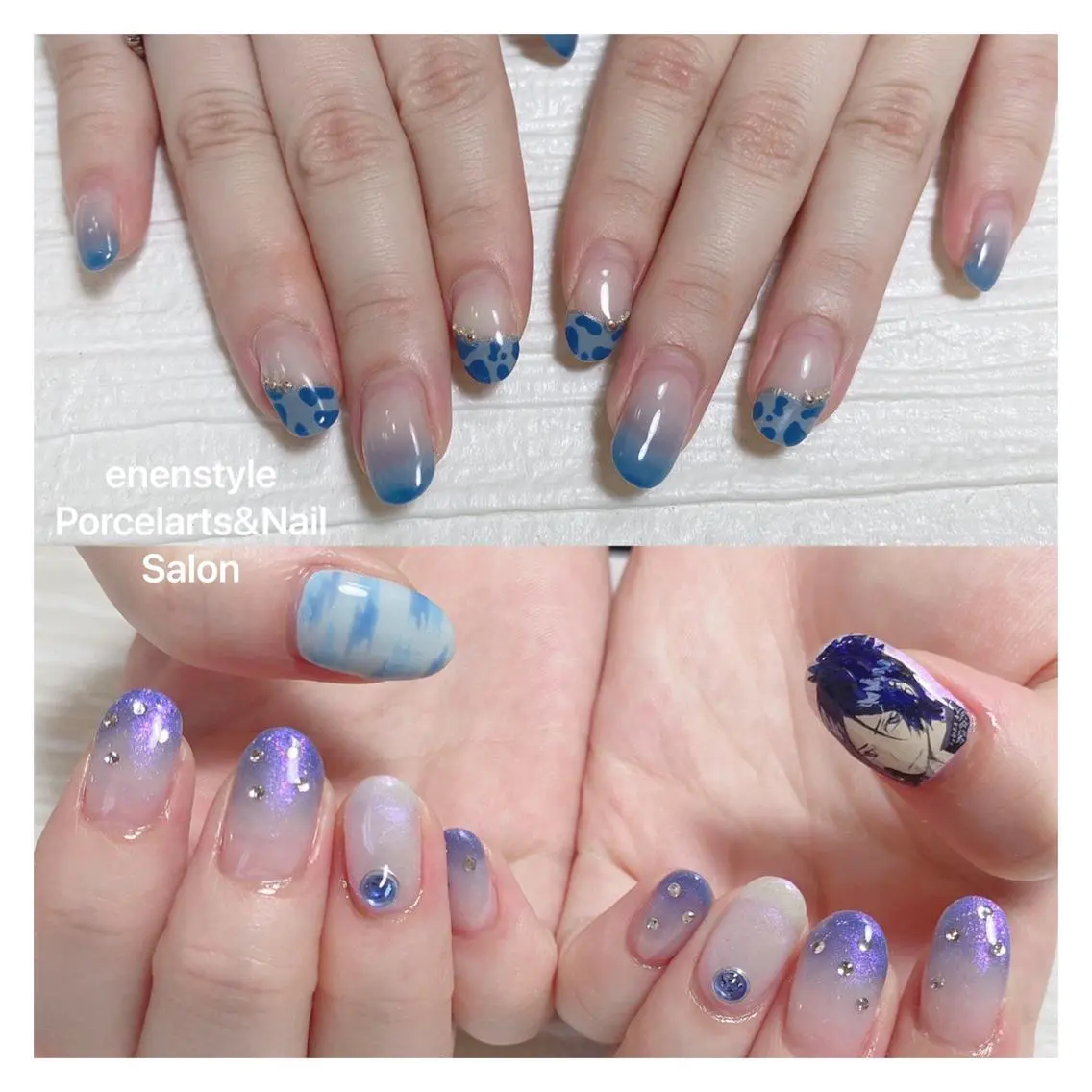 ミディアム ネイル ハンドネイル 🐾enen style 🐾のネイルデザイン