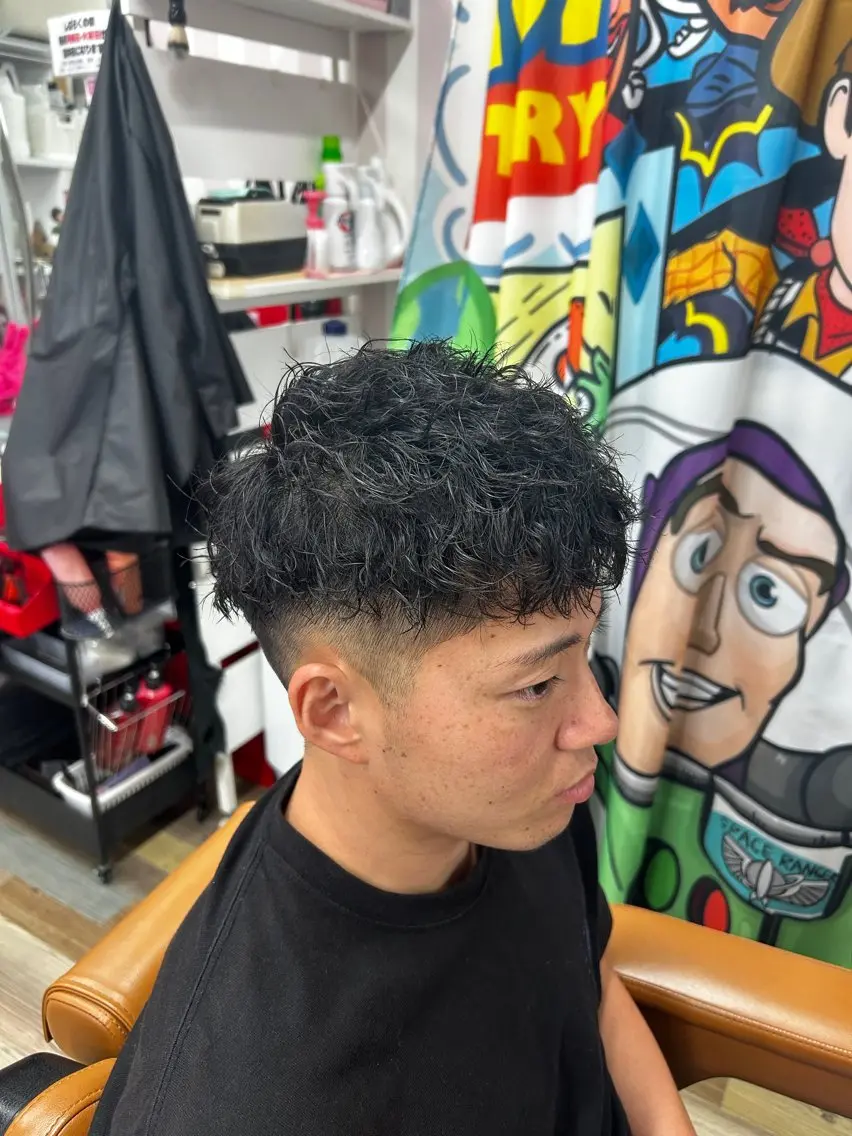 パーマ メンズ カット パーマ 宮本 さゆりのヘアスタイル