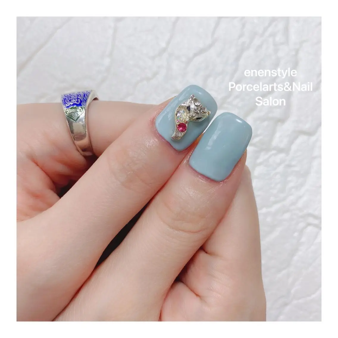 ミディアム ネイル 🐾enen style 🐾のネイルデザイン