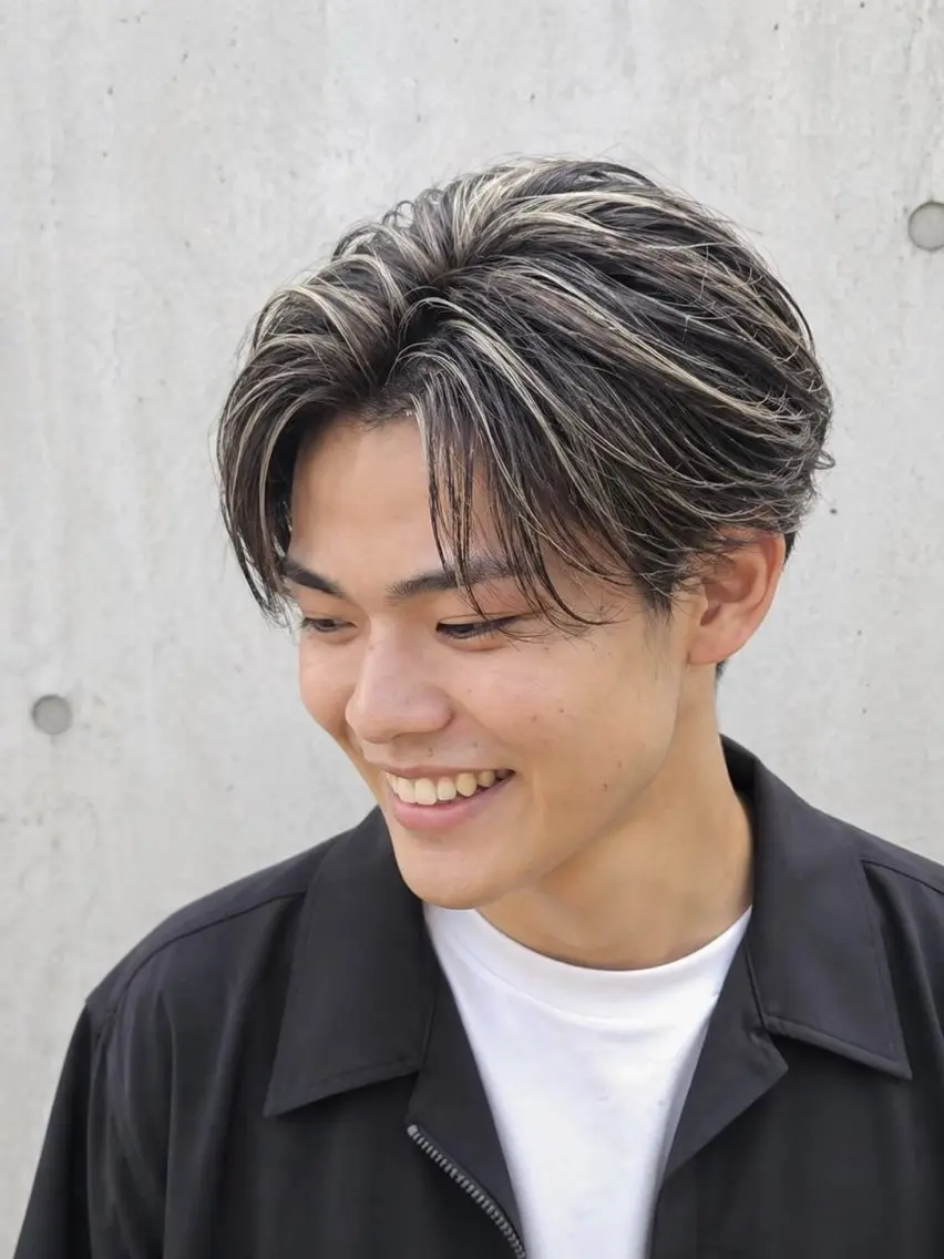 カラー メンズ カット ヘアカラー 宇梶 千愛のヘアスタイル