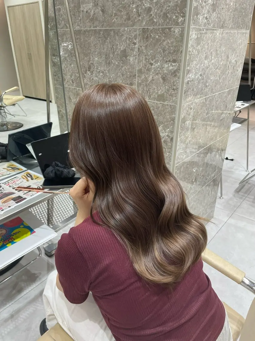 【💫イメチェンしたい方に💫】カット✂️➕ブリーチなしWカラー🌟➕𝗔𝘂𝗷𝘂𝗮2STEPトリートメント🍀︎の写真