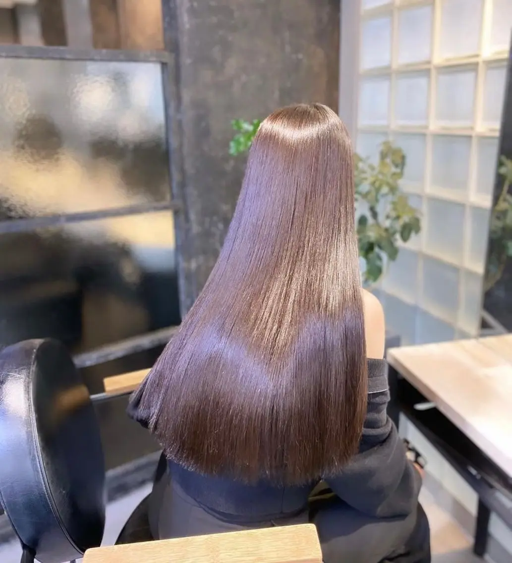 ロング カラー 縮毛矯正 艶髪/髪質改善 カットモデル募集🍀のヘアスタイル