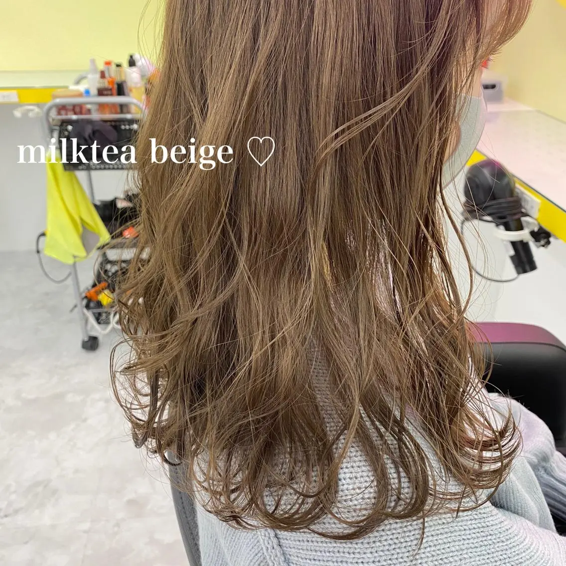 ロング カラー パーマ ヘアアレンジ メンズ ネイル マツエク・マツパ ベージュカラー ミルクティーベージュ 🐩推し活🐩 FUTABA🍒のヘアスタイル