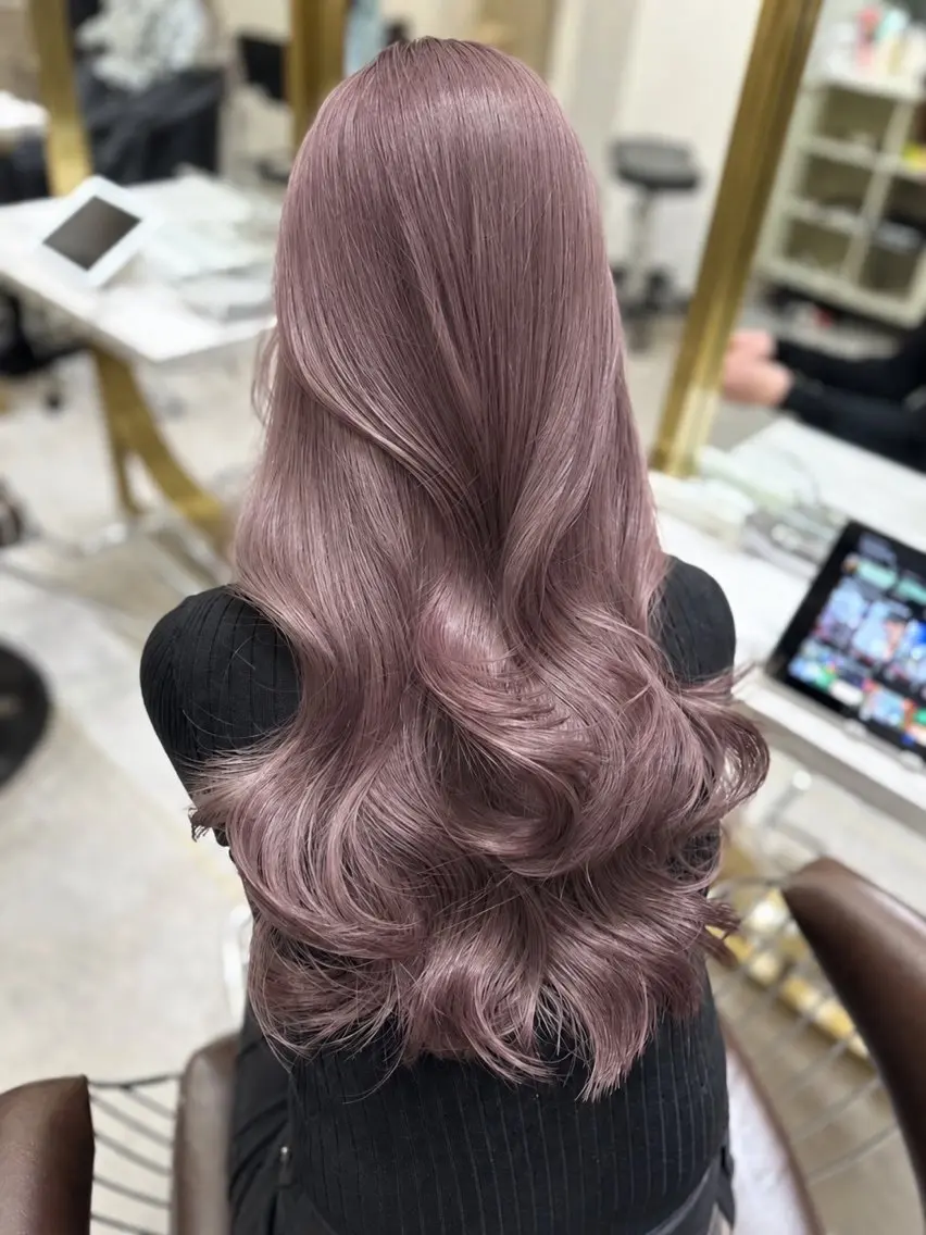 カラー 透明感カラー ハイトーンカラー ヘアカラー トリートメント ヘッドスパ Rio /ハイトーン /透明感カラーのヘアスタイル
