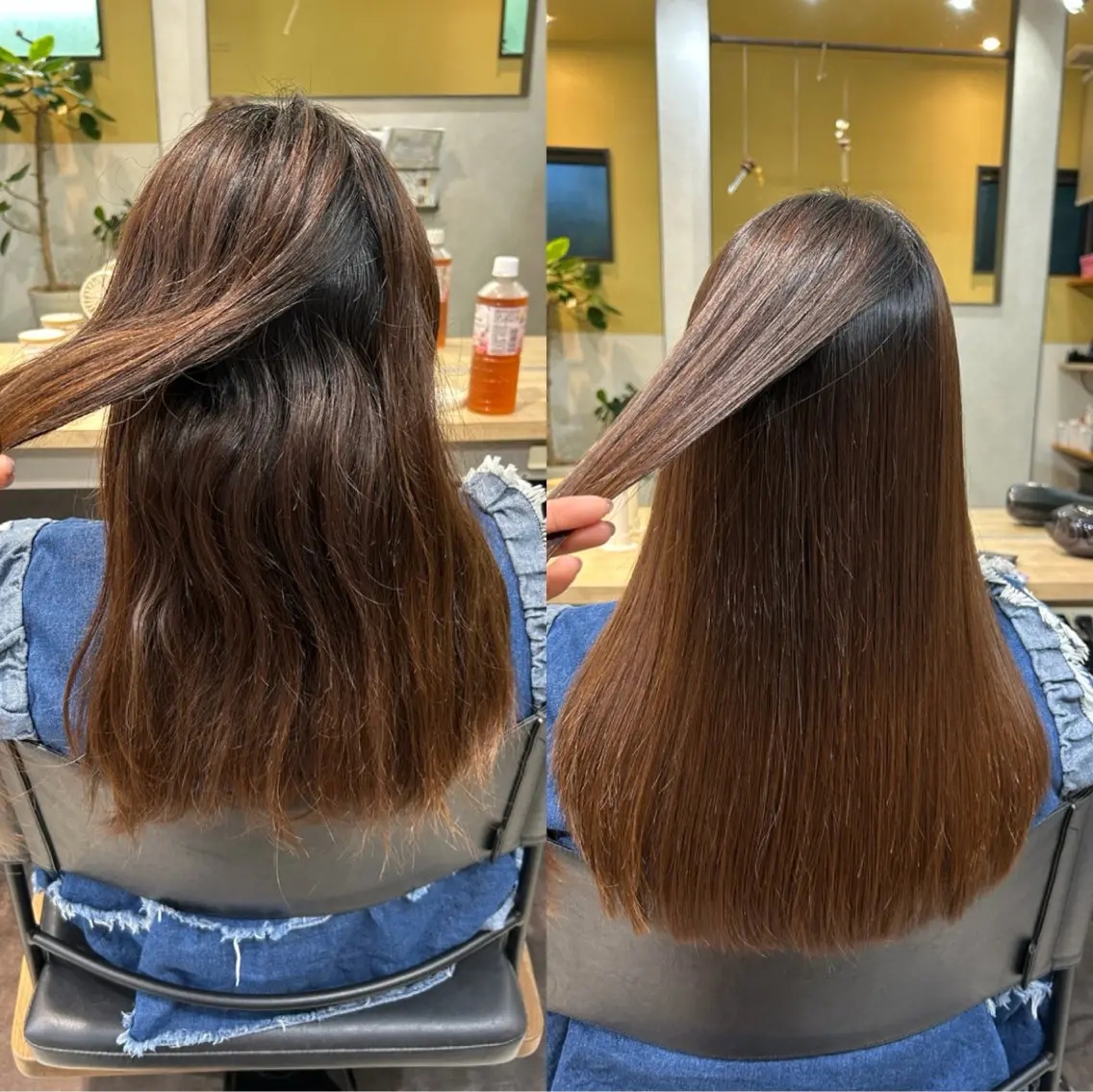 ロング パーマ 髪質改善 ストレートパーマ カット 縮毛矯正 トリートメント hub hair レイヤー/ナチュラルのヘアスタイル