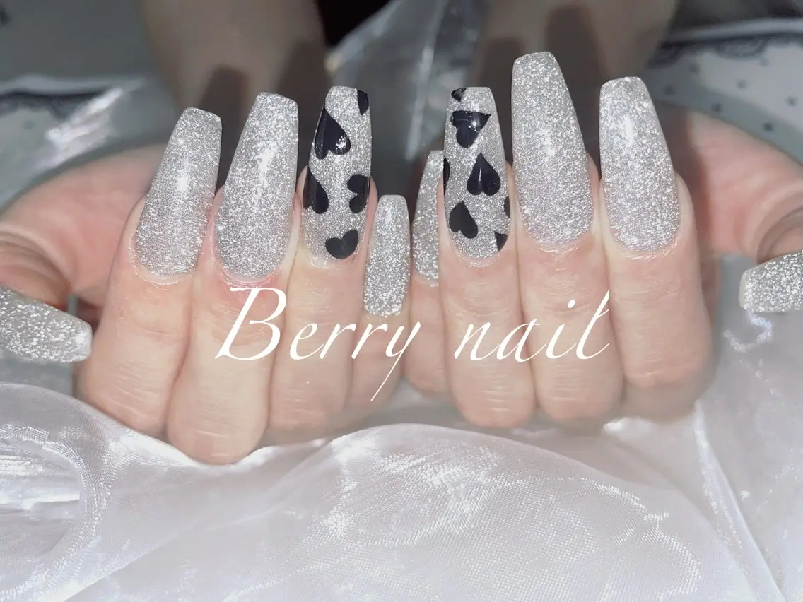 ネイル オーロラネイル チークネイル フレンチネイル ハート 韓国ネイル ハンドネイル berry nail jrネイリストのネイルデザイン