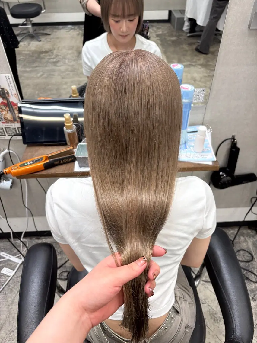 カラー ヘアカラー 🌸ボブ/ムラ修正/ ブリーチ/ゆずな🌸のヘアスタイル