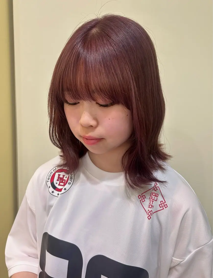 ミディアム カットモデル募集 トモカのヘアスタイル