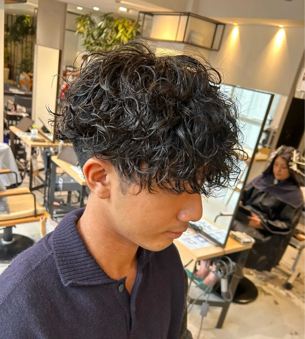パーマ メンズ メンズ清潔感のプロ 💈メンズパーマ藤田のヘアスタイル