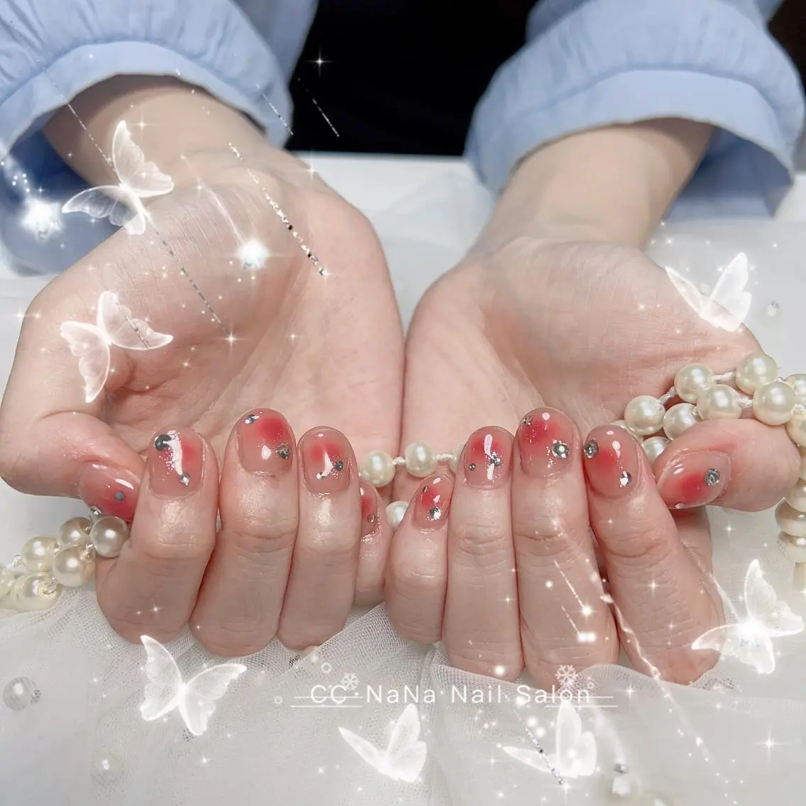ネイル ジェルネイル パラジェル スカルプネイル 💎CC・NaNa 韓国風ネイル🌙Cのネイルデザイン
