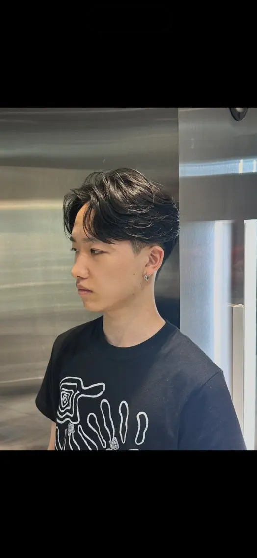 ショート パーマ メンズ 縮毛矯正 似合わせパーマ🔥 河浪 大智のヘアスタイル