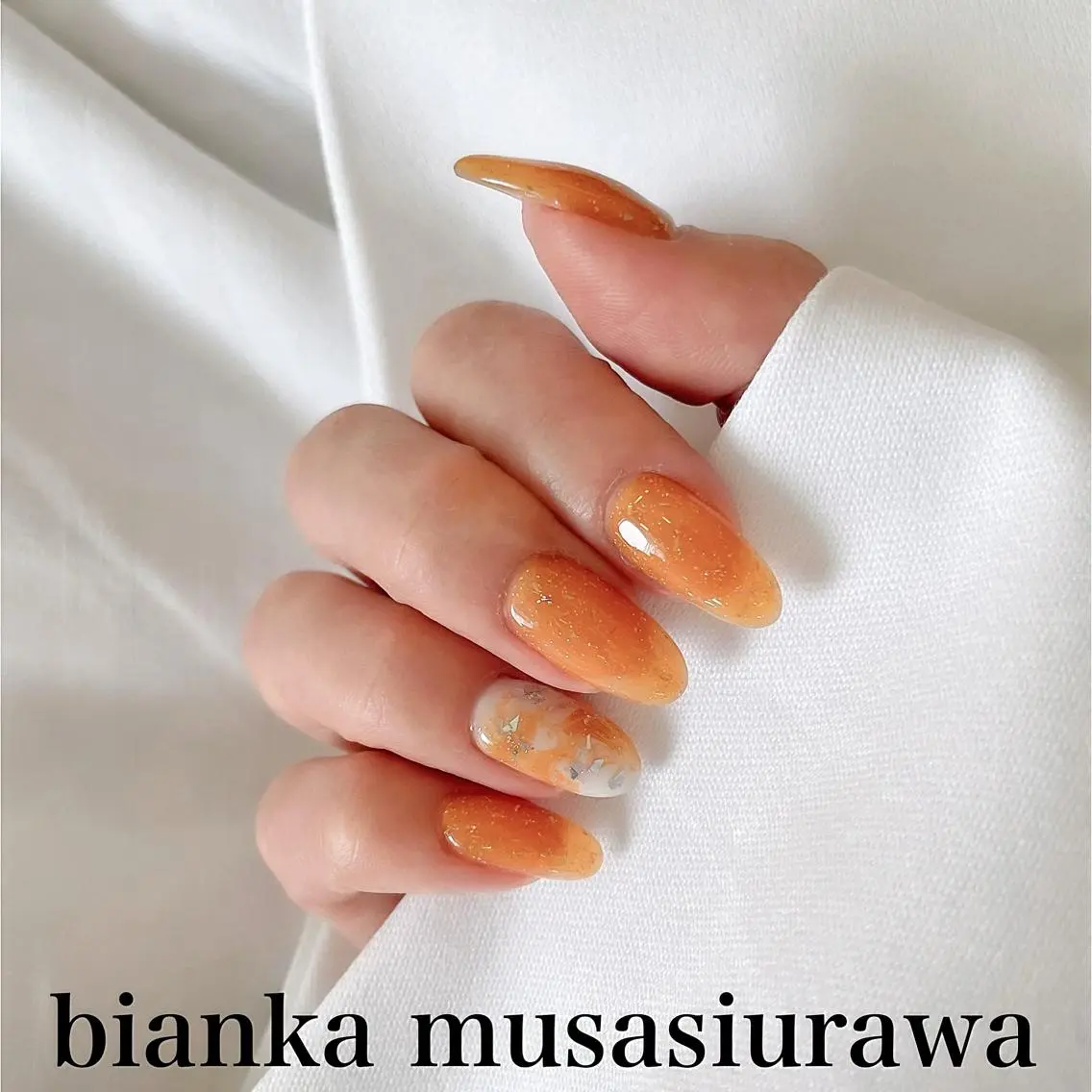 ネイル 大理石ネイル(マーブル) Bianca🎀 ONODERAのネイルデザイン