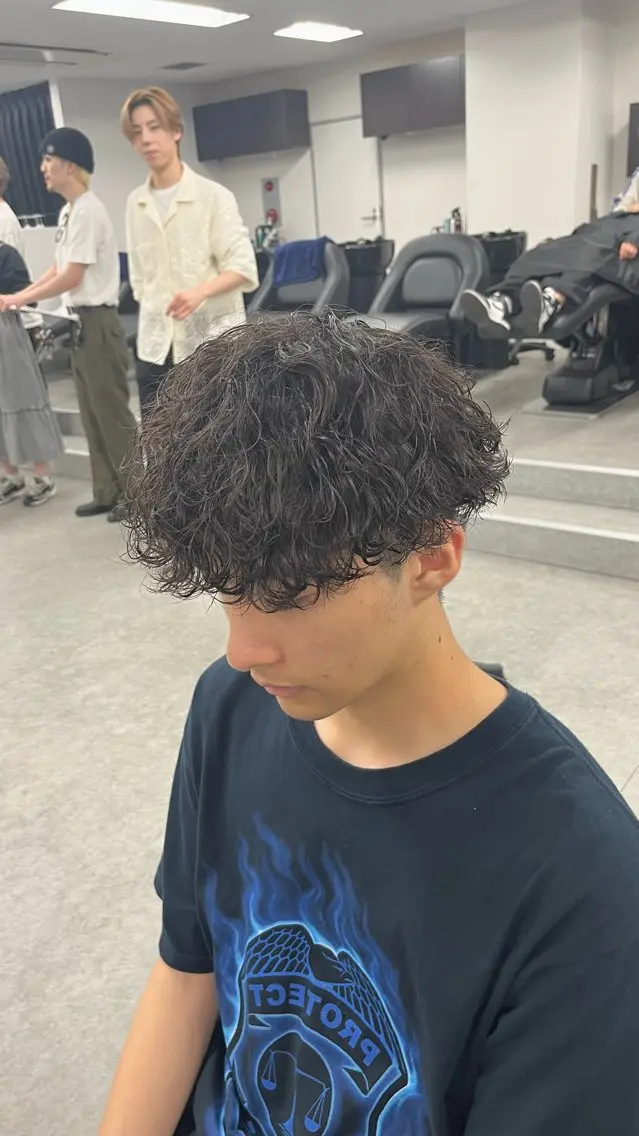 メンズ メンズパーマ 波巻きパーマ 🔥パーマ特化🔥 優馬のヘアスタイル
