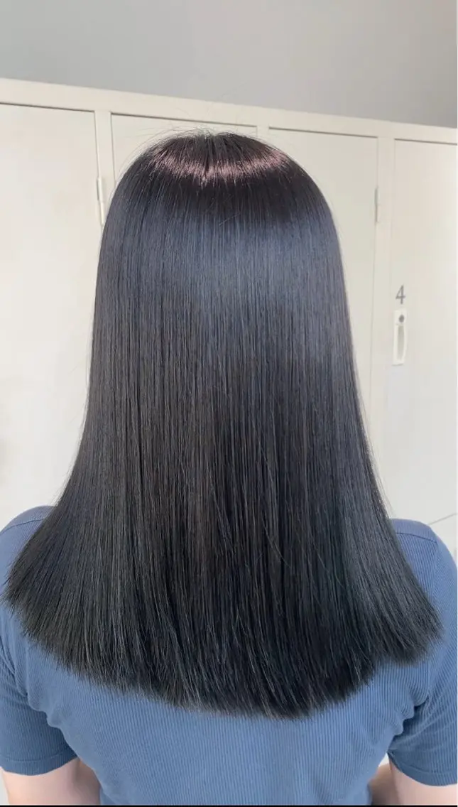 カラー 黒髪 透明感カラー ヘアカラー towa / EIGHTのヘアスタイル