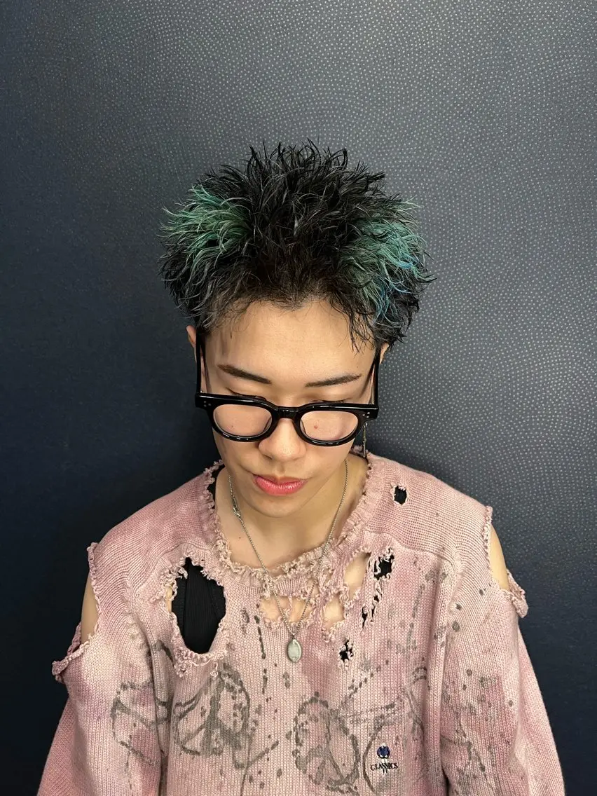 カラー メンズ カット ヘアカラー スパイキーの鬼 ヒロムのヘアスタイル