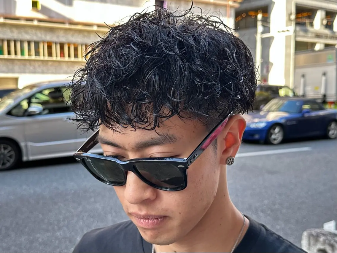 ショート パーマ メンズ カット パーマ LEN/ men’s onlyのヘアスタイル