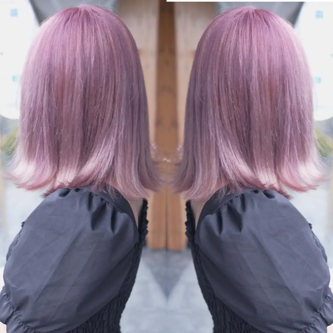 セミロング カラー ヘアアレンジ ブリーチ カット ヘアカラー 竹内啓太 ボブのヘアスタイル