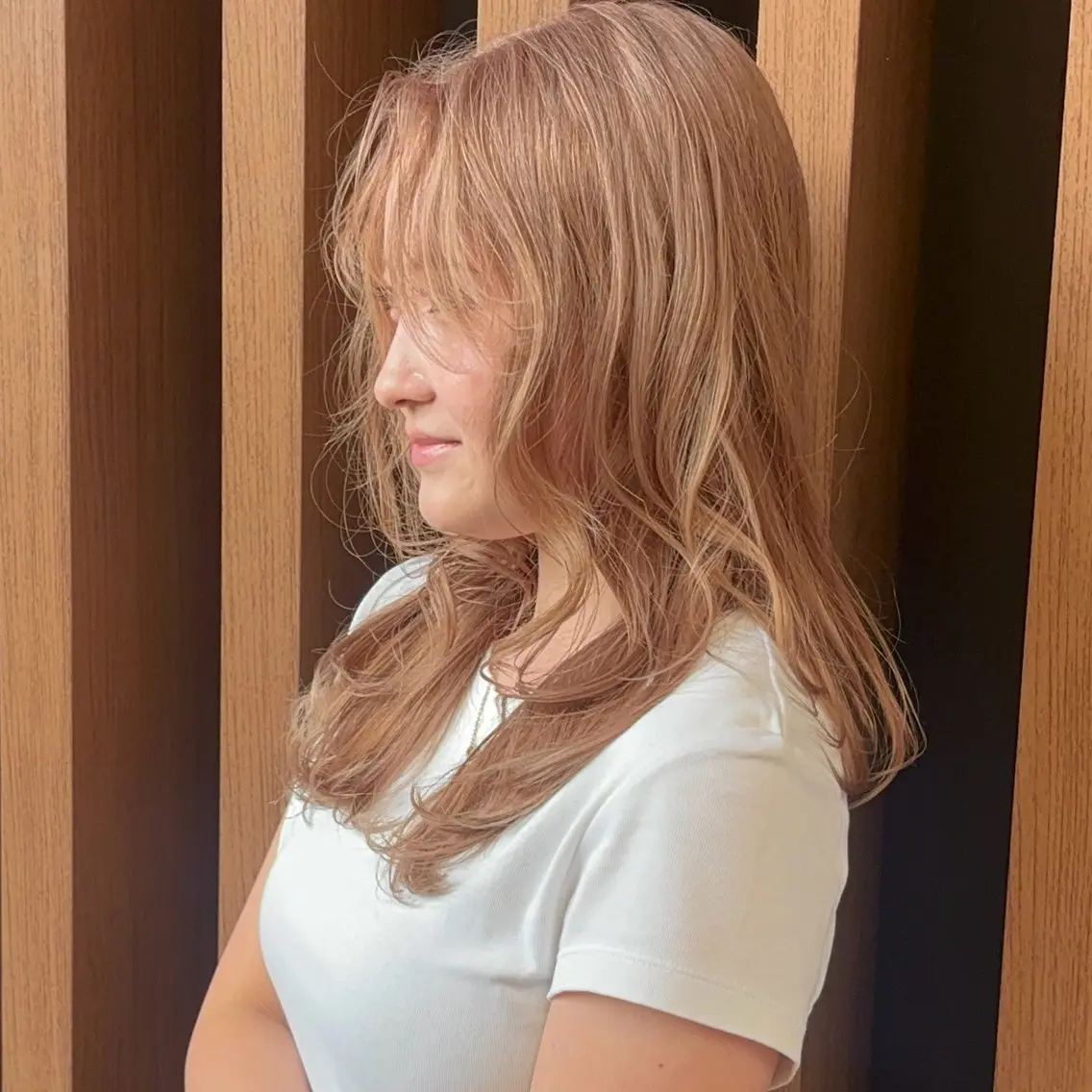 ロング カラー 🍒韓国ヘア🍒髪 質改善🍒momoのヘアスタイル