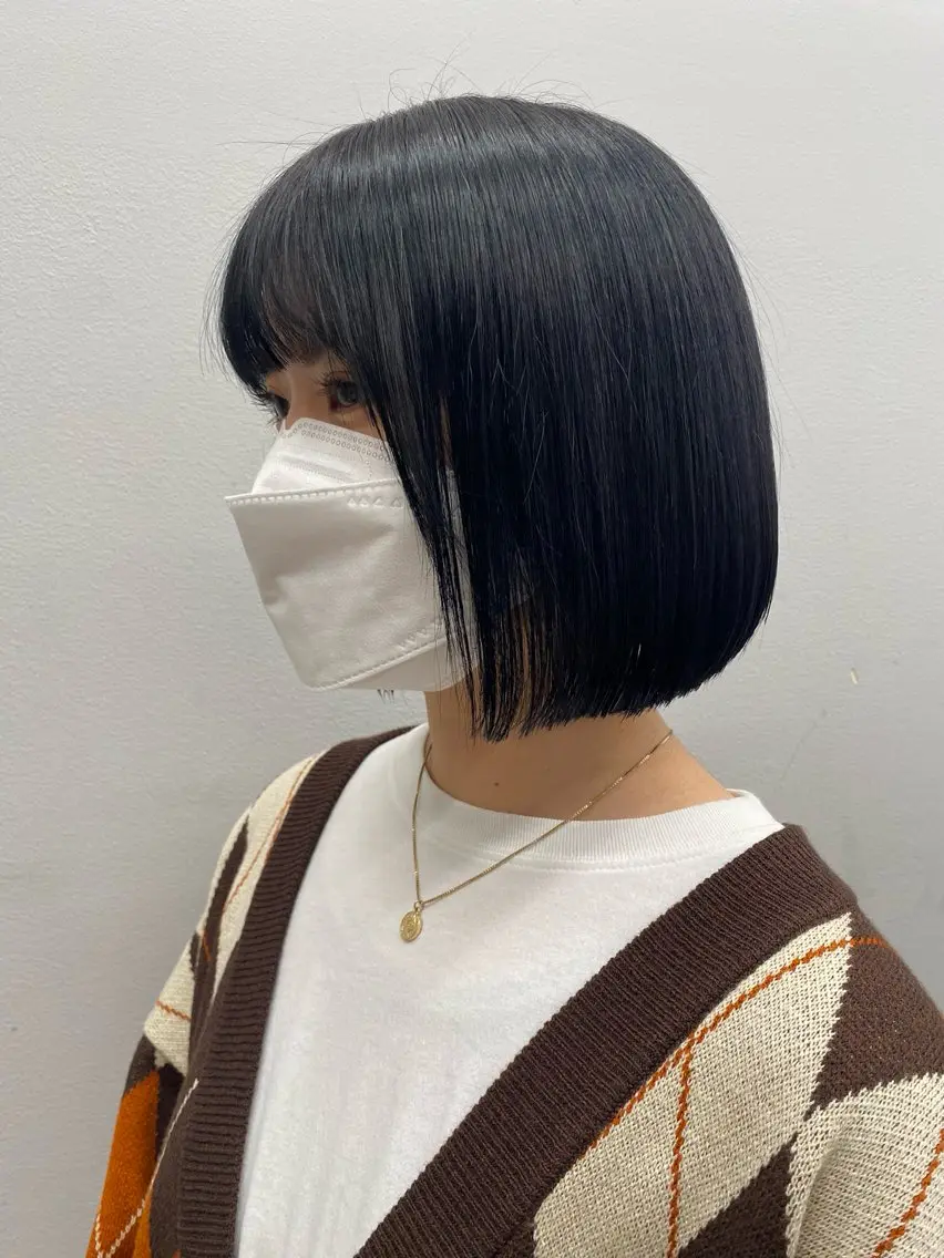 ショート カット ヘアカラー トリートメント ヘアセット 韓国風🤍 イワサキ　リコ🍒のヘアスタイル