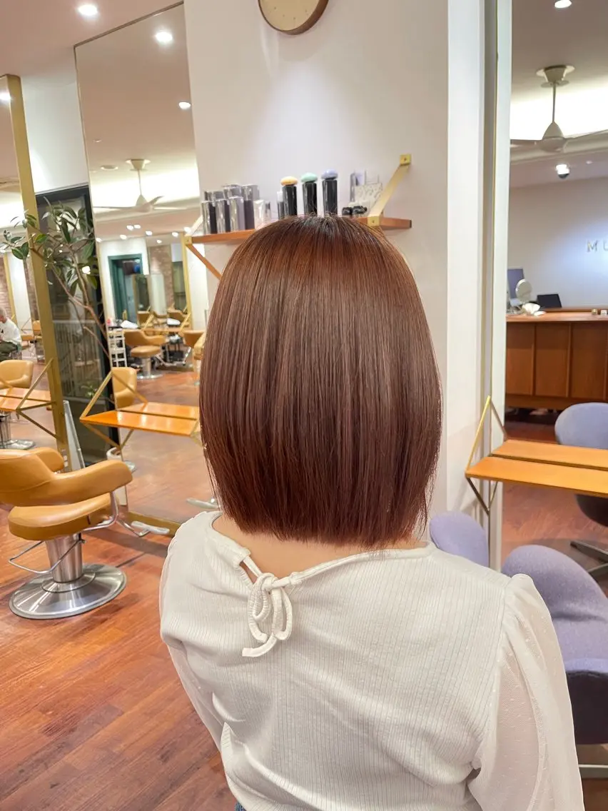 ショート 縮毛矯正 大前斗夢ショート /くびれカットのヘアスタイル