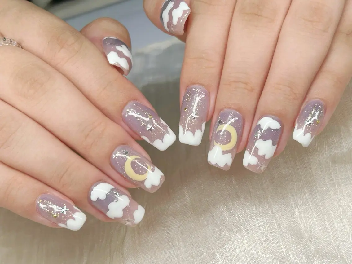 ネイル アートネイル チークネイル 成人式 入学式 長さ出し ハンドネイル Lino Nailのネイルデザイン