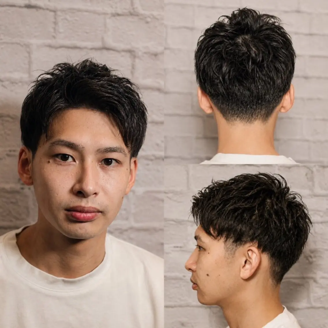 ショート パーマ メンズ 【新宿メンズ カット】田中連のヘアスタイル