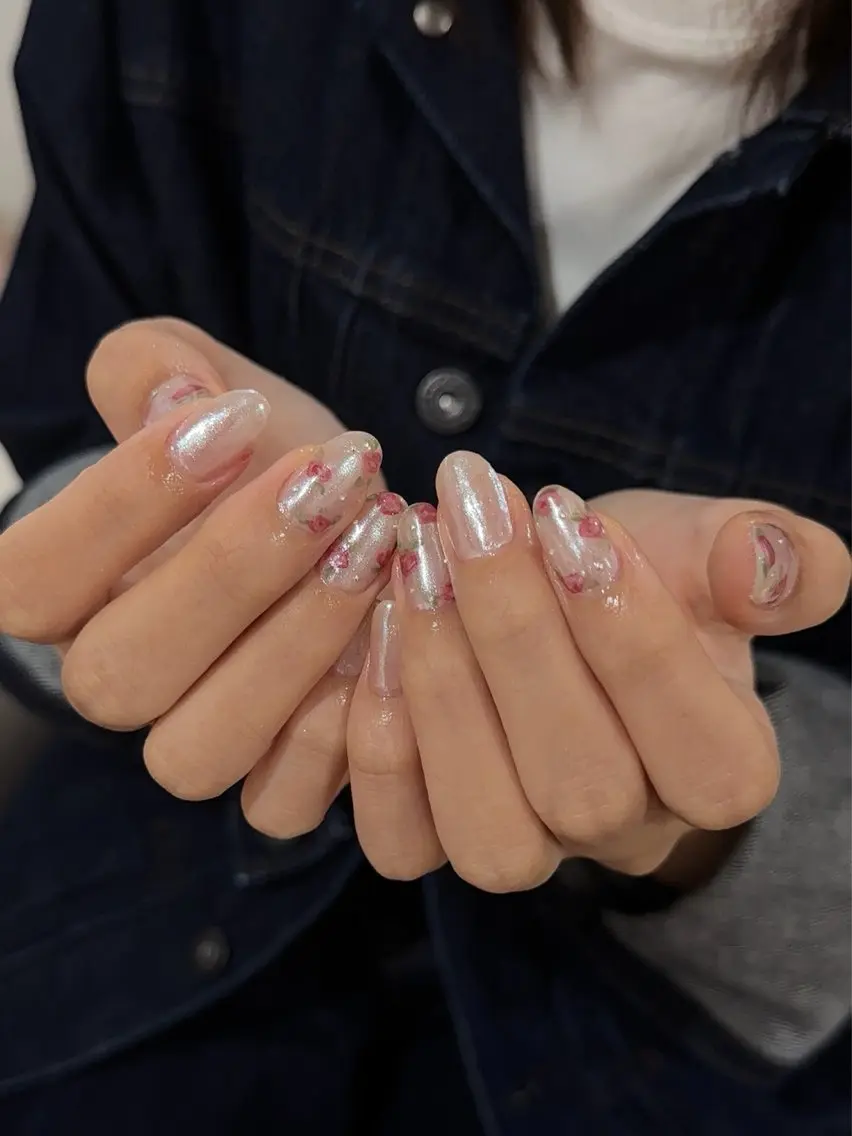 ネイル ジェルネイル 韓国ネイル パラジェル ワンホンネイル ハンドネイル Salon Ｋのネイルデザイン