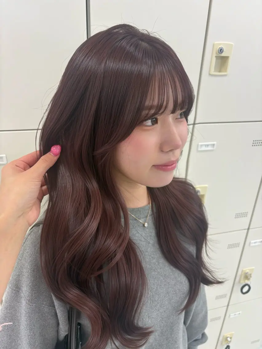 ロング ヘアカラー トリートメント 柔らかベージュ🐈/ 艶カラー/towaのヘアスタイル