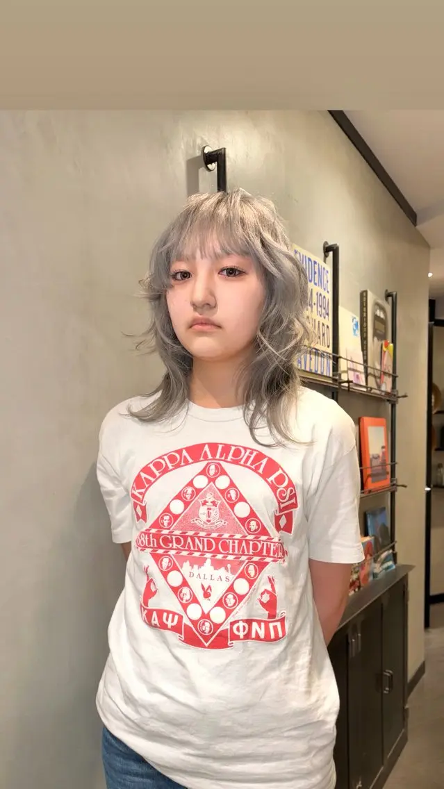 ロング カラー カット ヘアカラー トリートメント タナカ カナ🫧のヘアスタイル