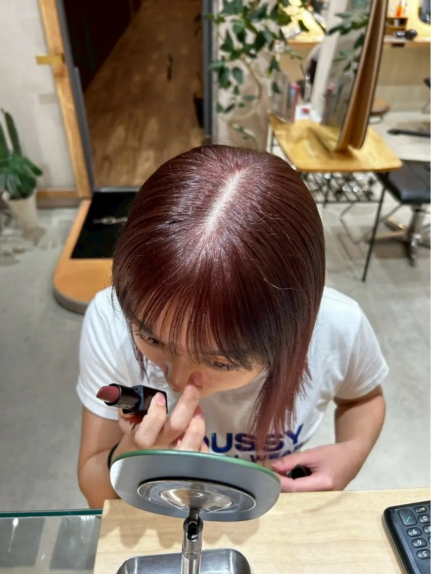 カラー ヘアカラー トリートメント ハイトーンベージュ カラー/さら🎀のヘアスタイル