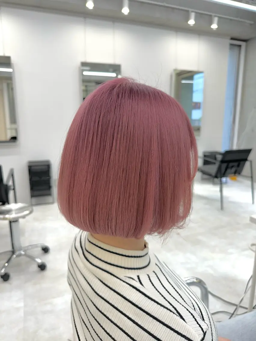 髪質改善カット＋ケアブリーチ＋内部補修カラー¥14900の写真