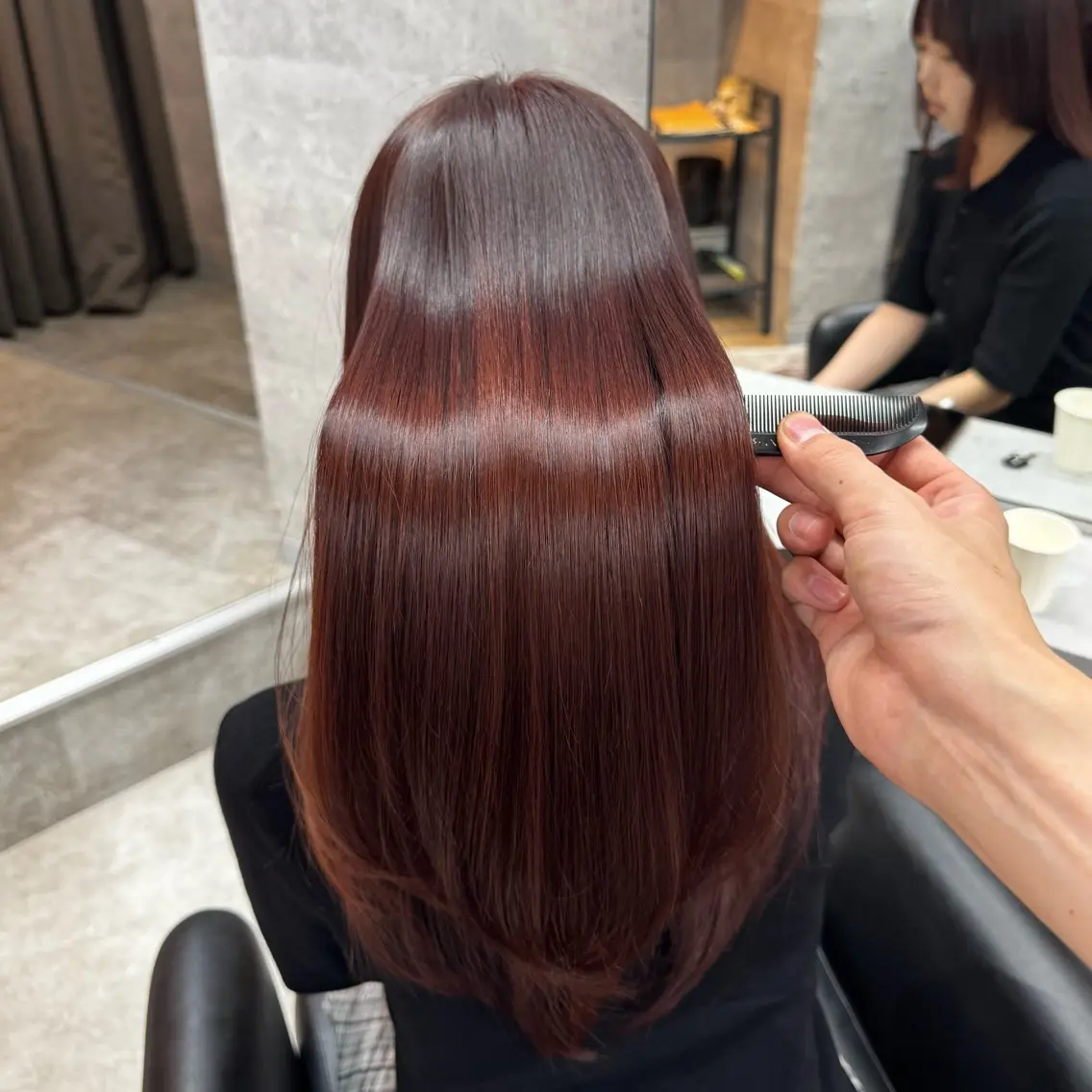 ロング カラー カット ヘアカラー トリートメント 新宿/顔周りカット/ レイヤー/がっきーのヘアスタイル