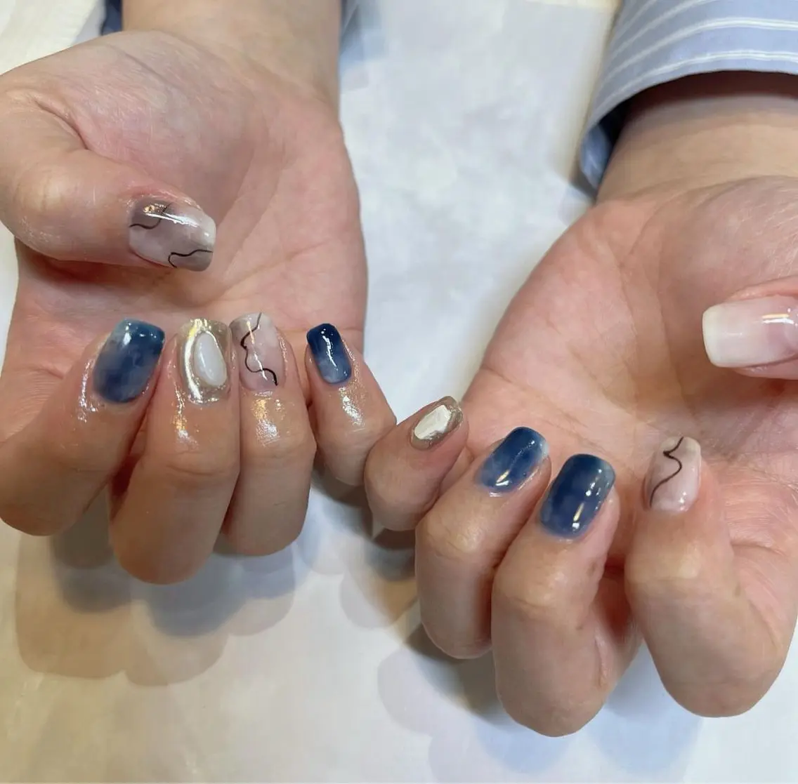ネイル ニュアンスネイル REMIA 🤍 NAKANEのネイルデザイン