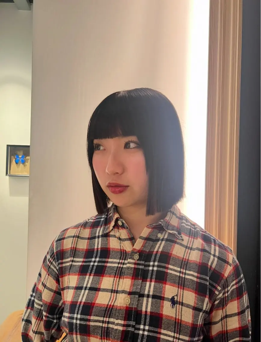 ロング ボブ 暖色カラー Ryokaのヘアスタイル