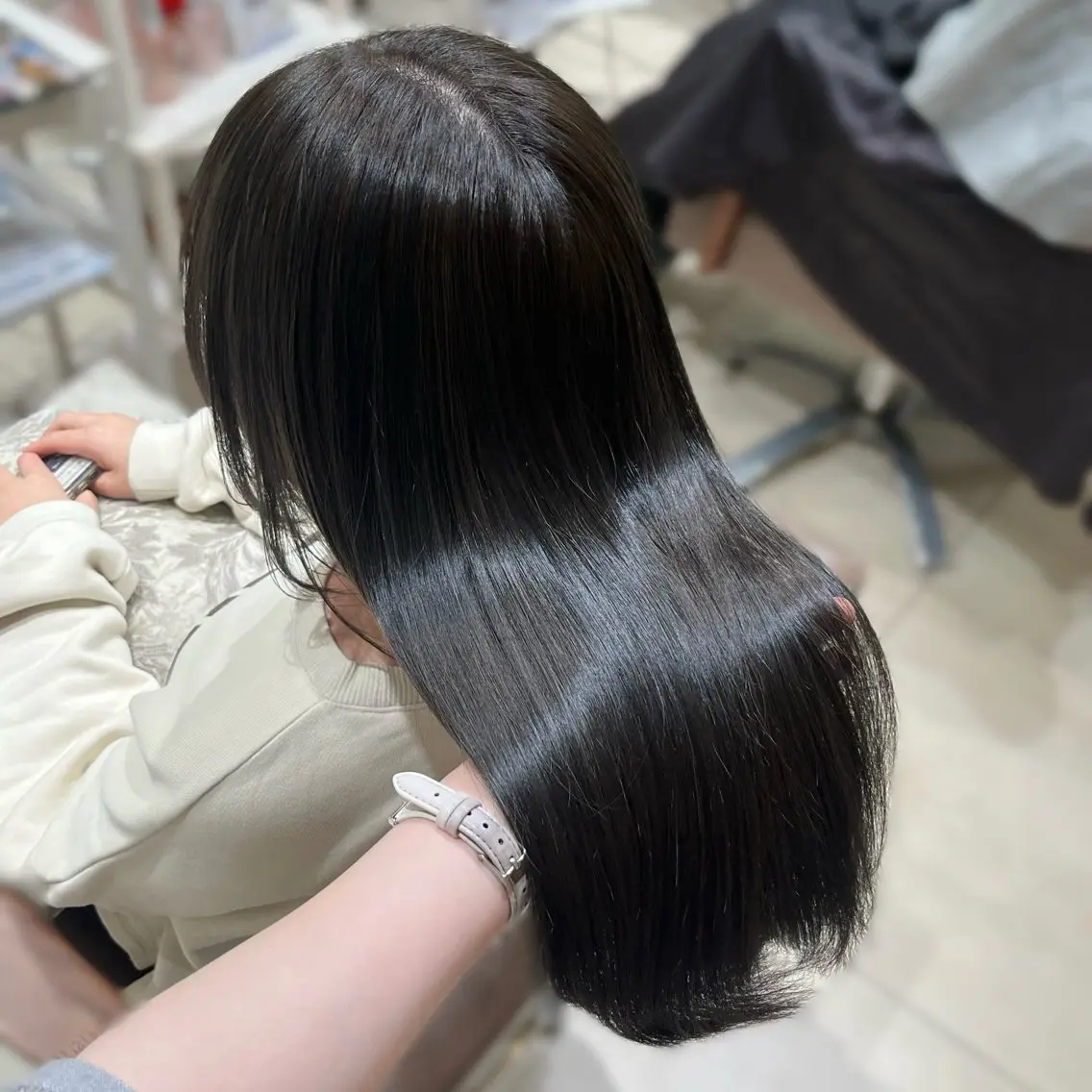 カラー ブリーチ 透明感カラー グレージュ オリーブグレージュ オリーブグレー 透明感♡艶髪カラー/ Kazuha🎀のヘアスタイル