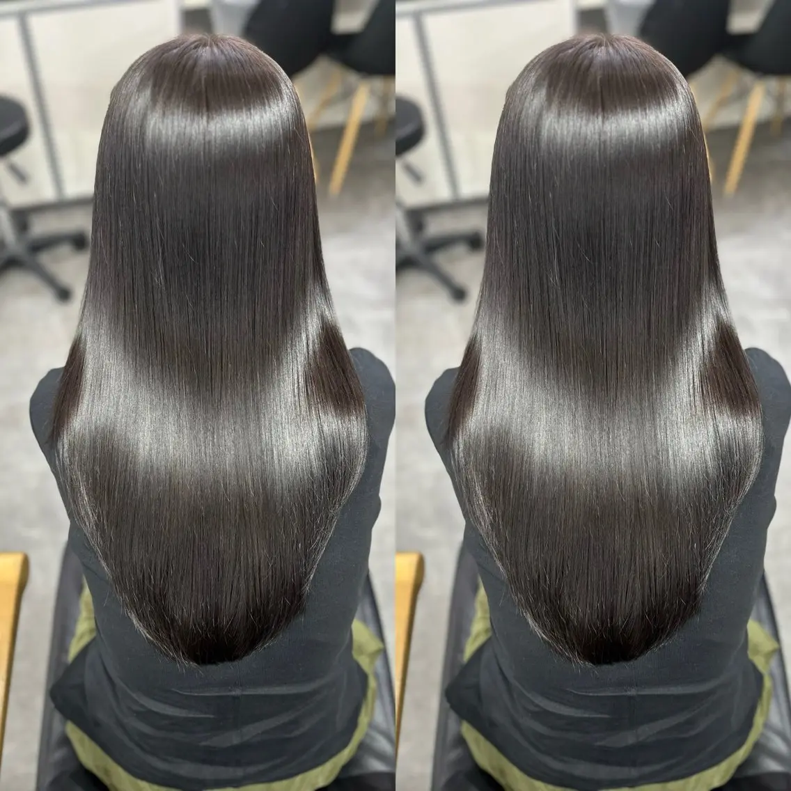 ロング ヘアカラー トリートメント 髪質改善🩵縮毛矯正 代々木/木下のヘアスタイル