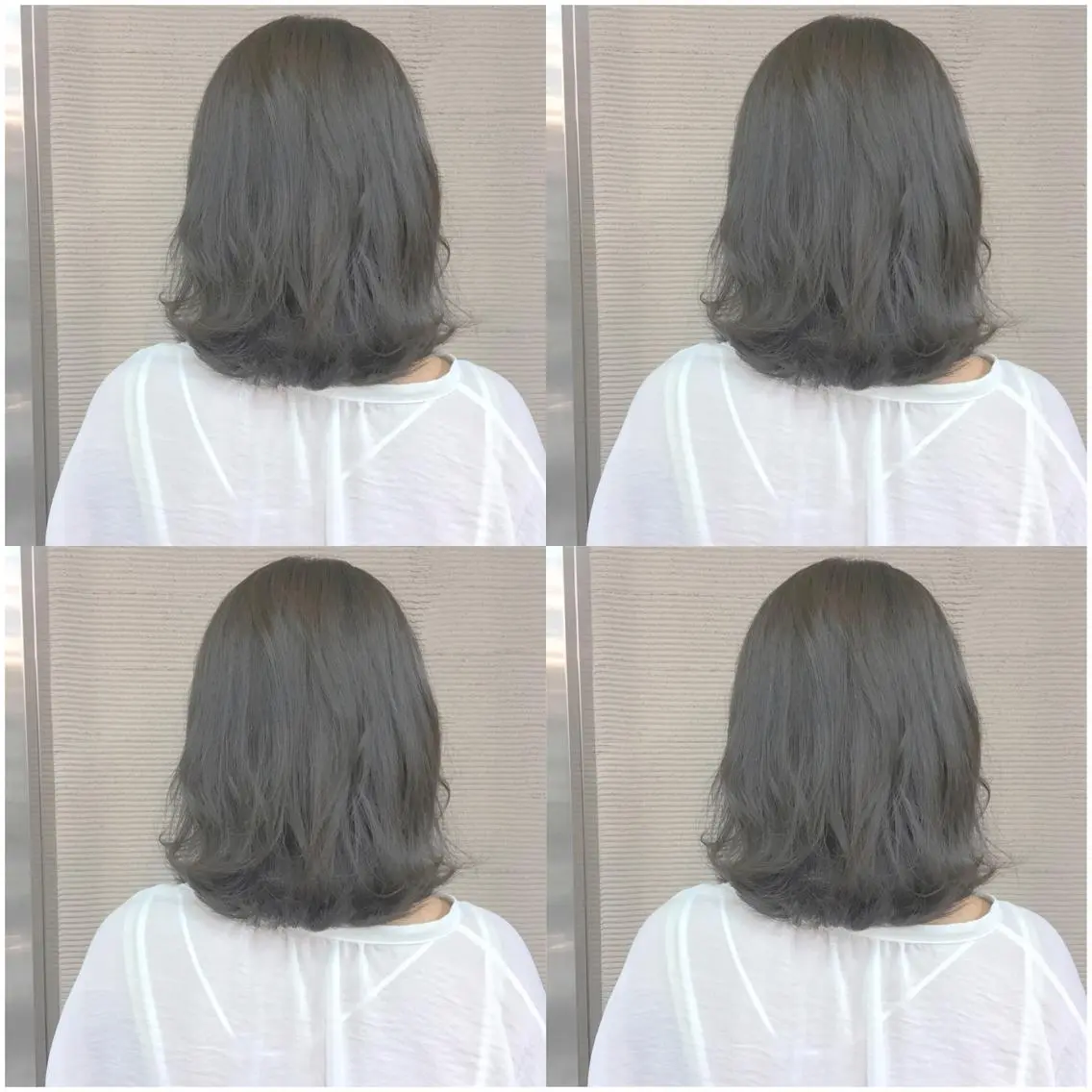 ミディアム カラー パーマ ヘアアレンジ アディクシーカラー アッシュ 透明感カラー 外国人風カラー ハイトーン特化🤍 浦住のヘアスタイル
