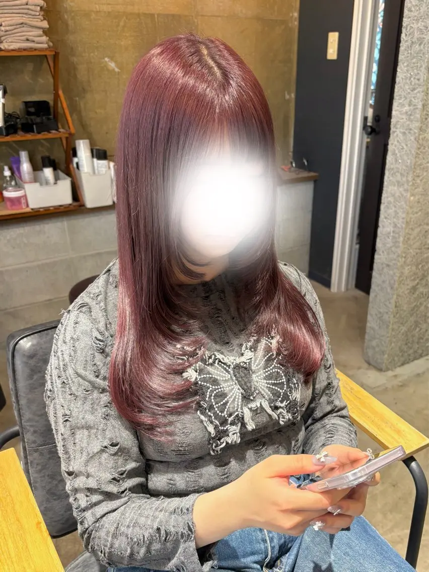 ブリーチなしダブルカラー🎀の写真