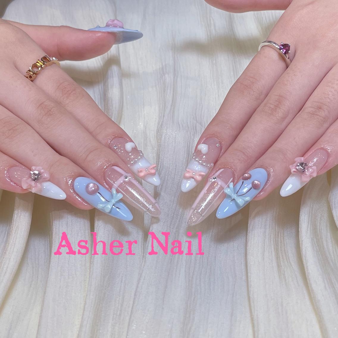 ネイル キラキラネイル 韓国ネイル マグネットネイル マットネイル 持ち込み ハンドネイル ハンドケア Asher-HIKA 🌞のネイルデザイン