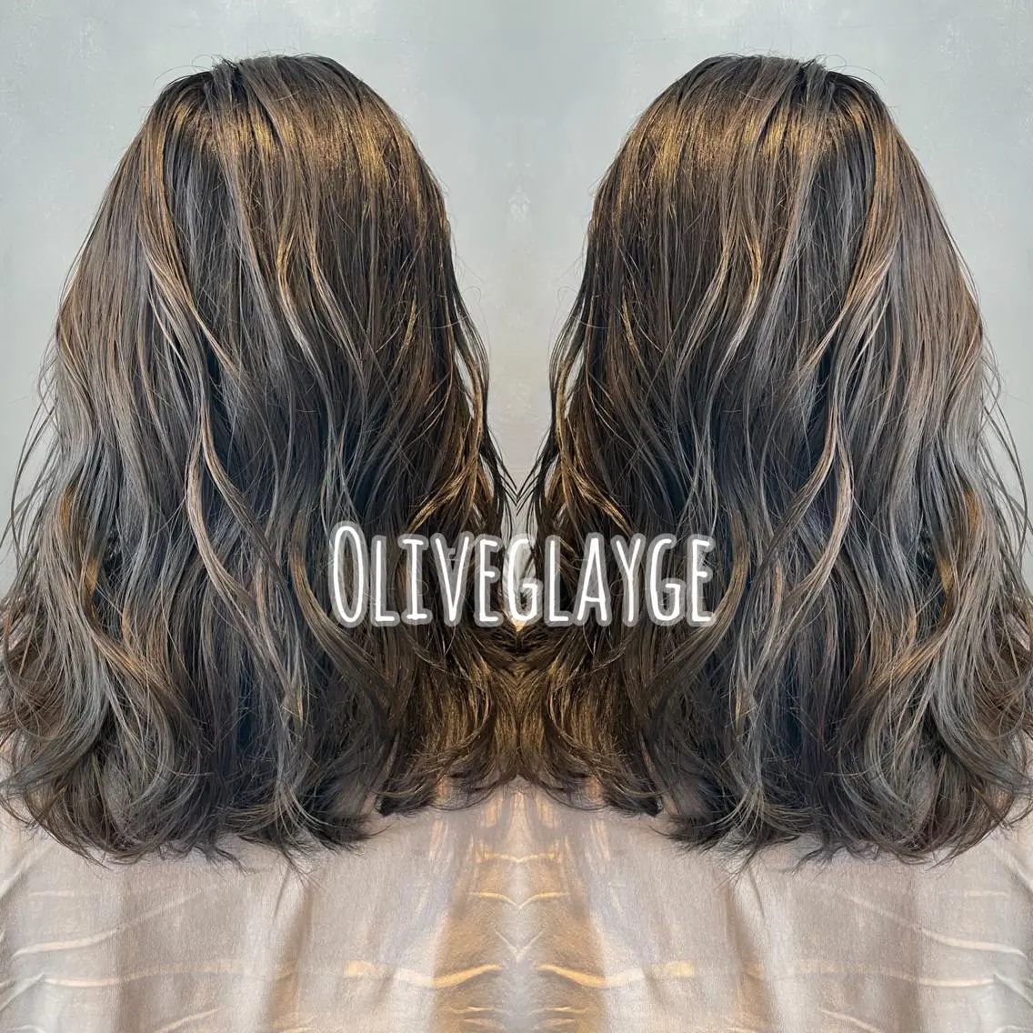 セミロング カラー ヘアカラー トリートメント 長谷川 沙紀のヘアスタイル