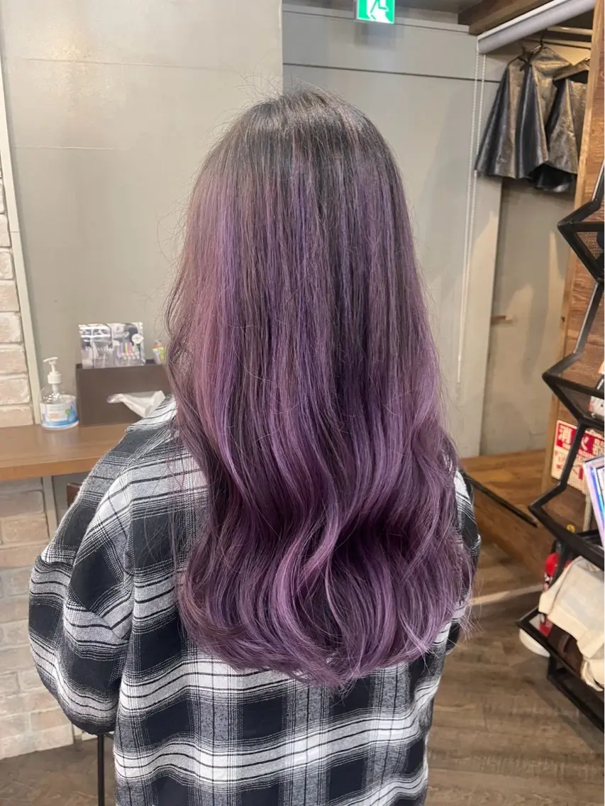 ロング ハイライト レイヤーカット カラー特化⭐️💫 RIKU💠のヘアスタイル