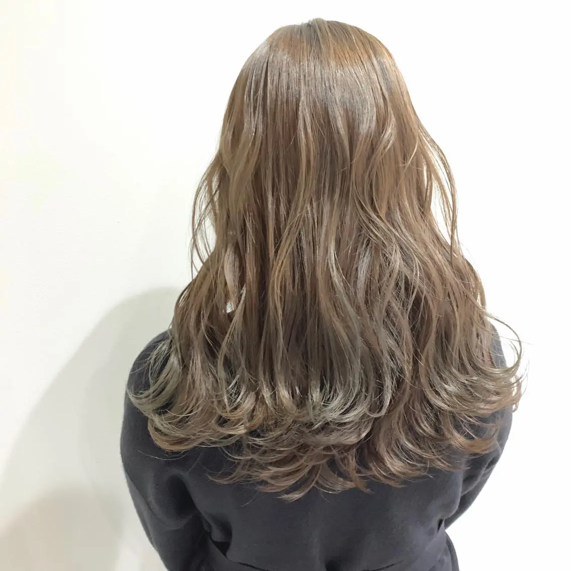 セミロング 清水 亮太/赤み消しカラーのヘアスタイル