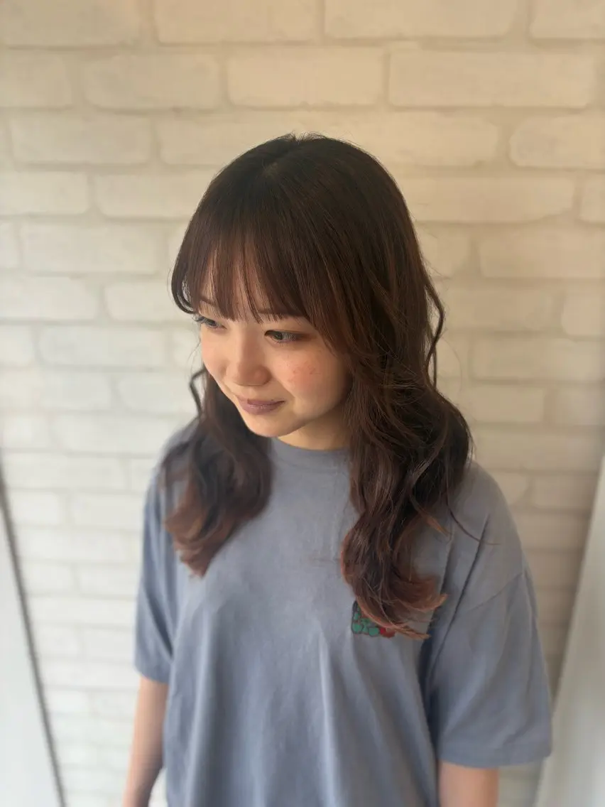 ミディアム レディースカットモデ ル募集🎀✨雛子のヘアスタイル