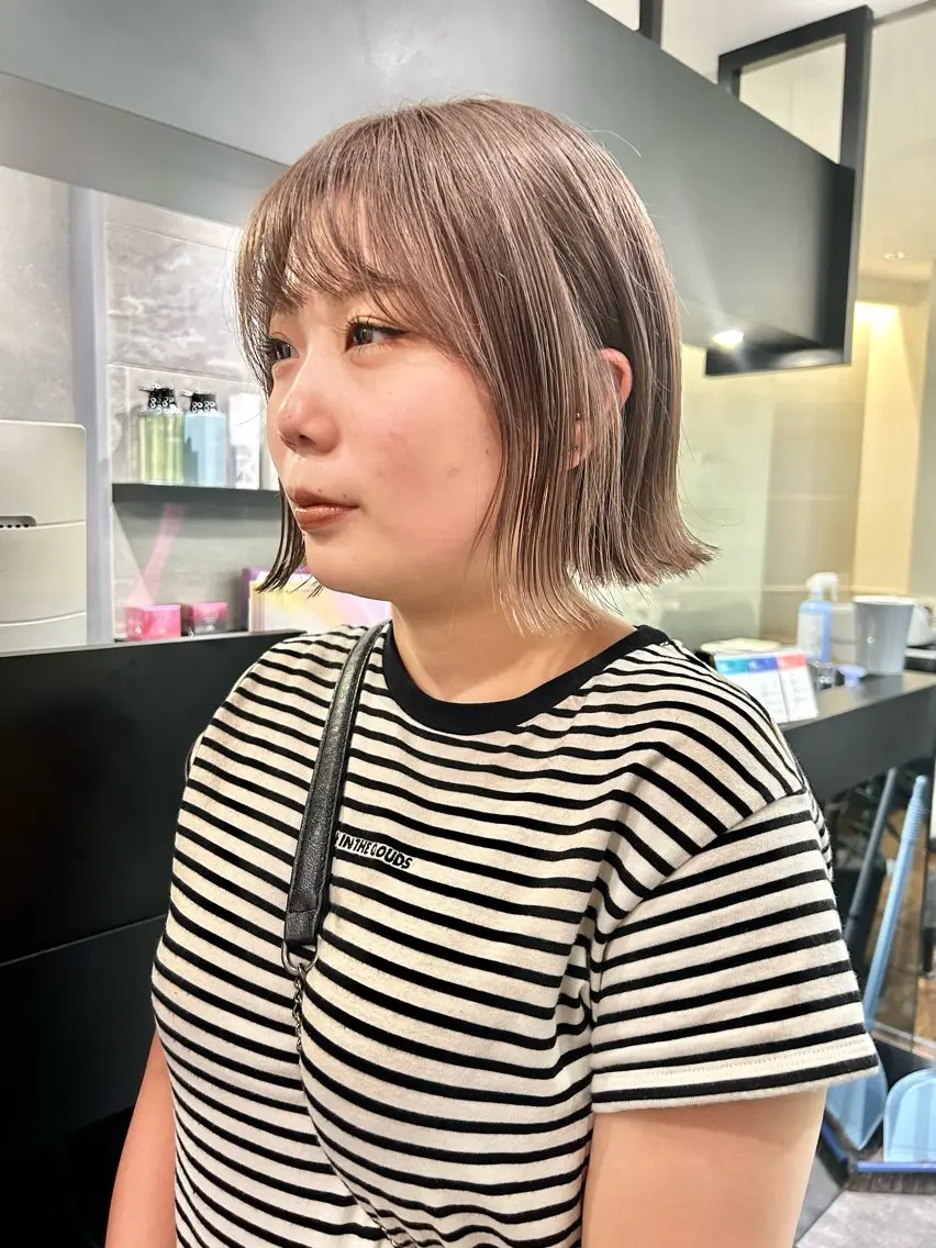 ミディアム カラー ブリーチ 🎀ヘアセット透明感 /REINA🎀のヘアスタイル