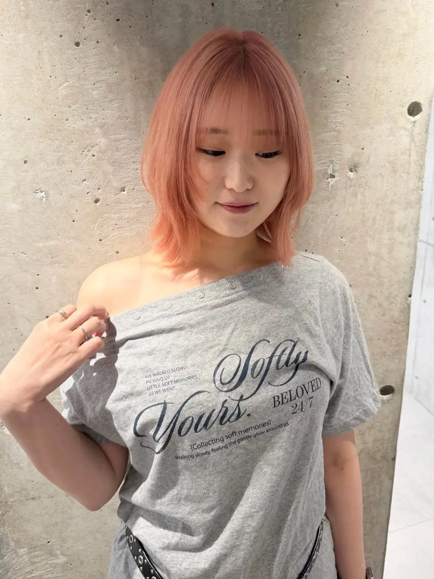 ミディアム カラー ヘアカラー MIES amane(アマネ)のヘアスタイル